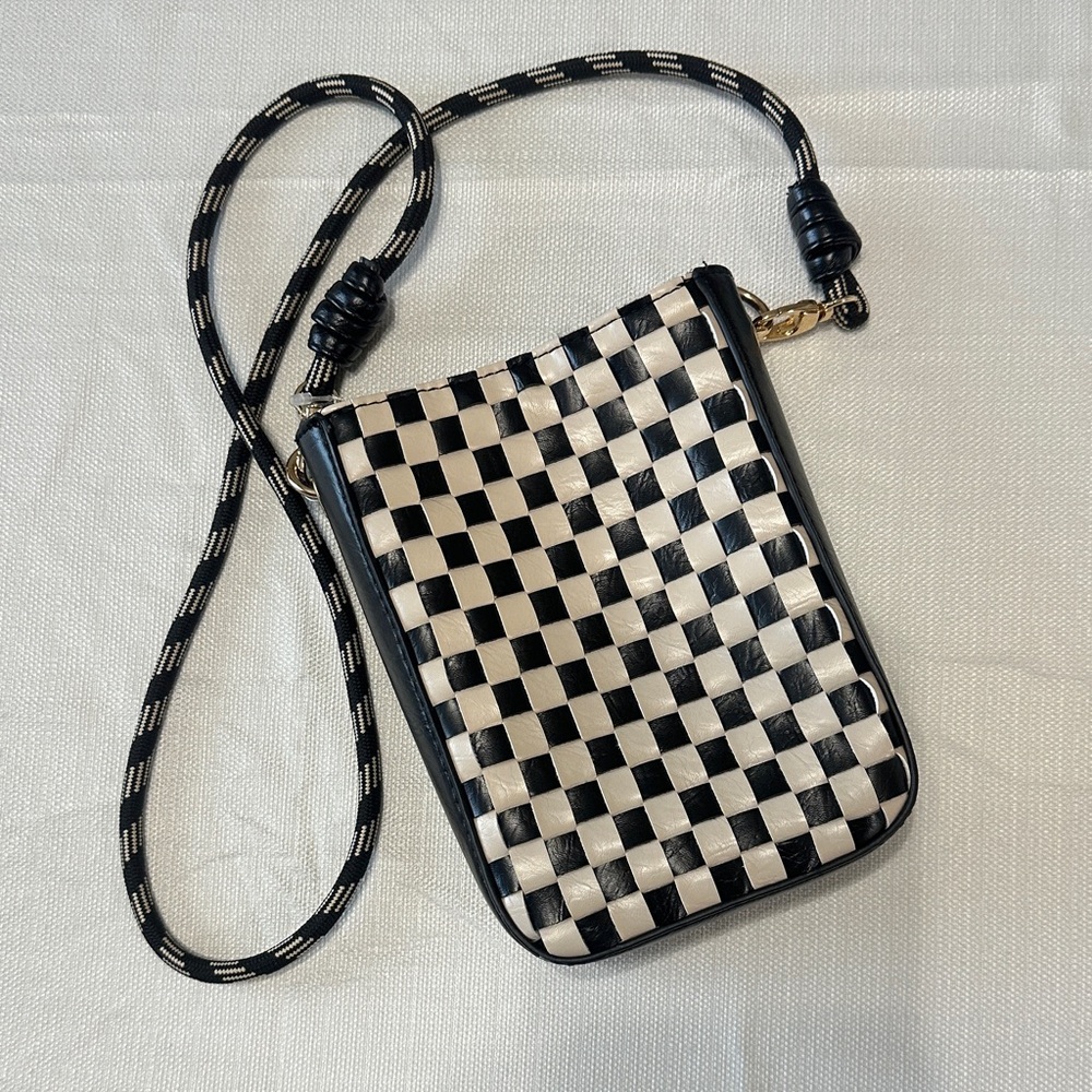 Universal Thread Black and White Checkered Crossbody Bag